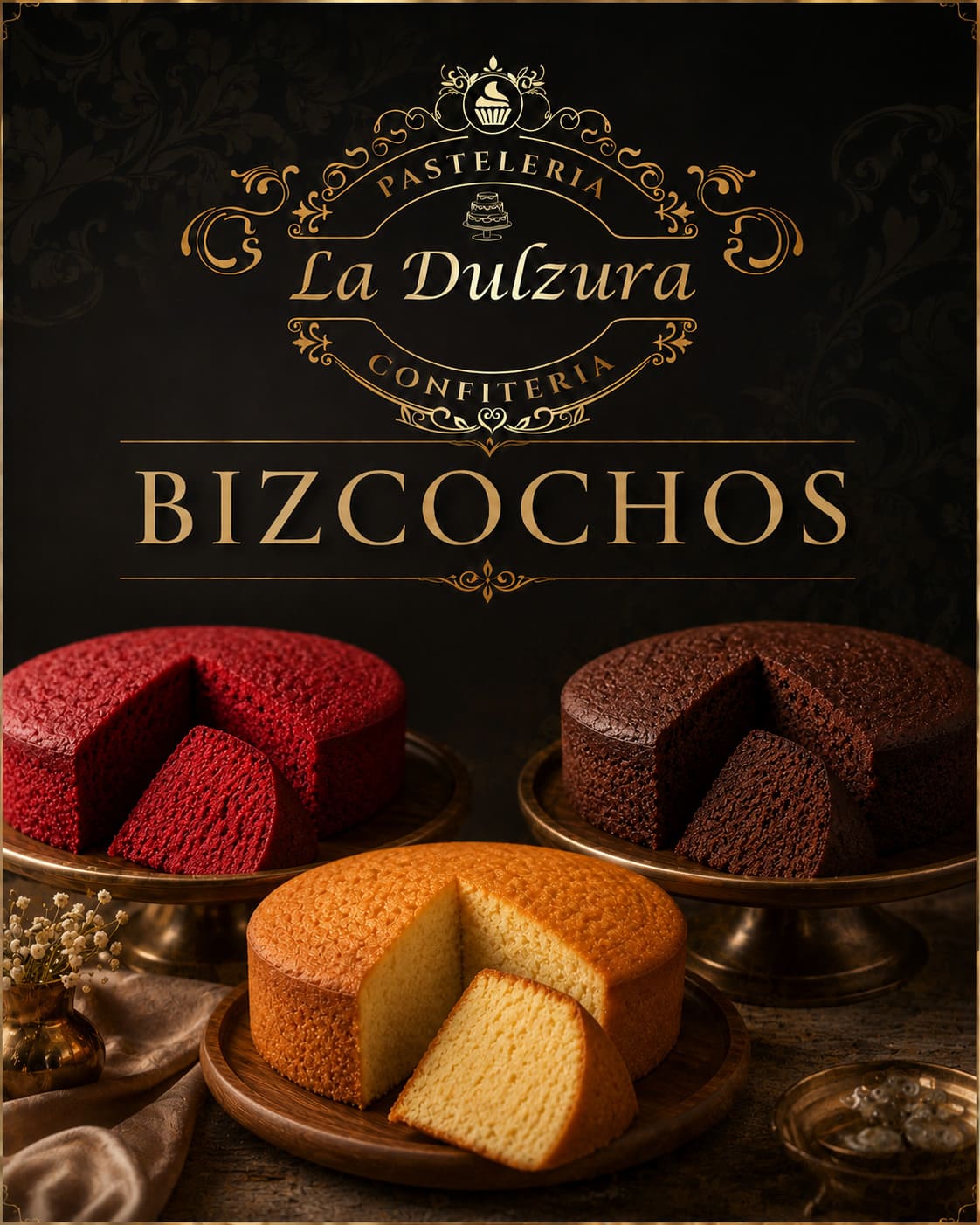 Bizcochos de tortas de La Dulzura