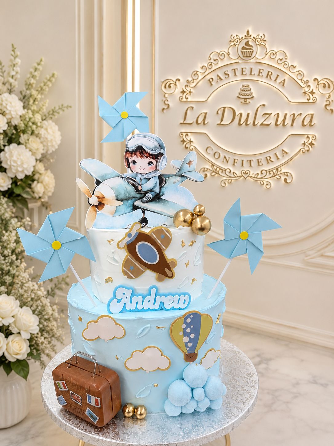 Tarta Aviador Infantil