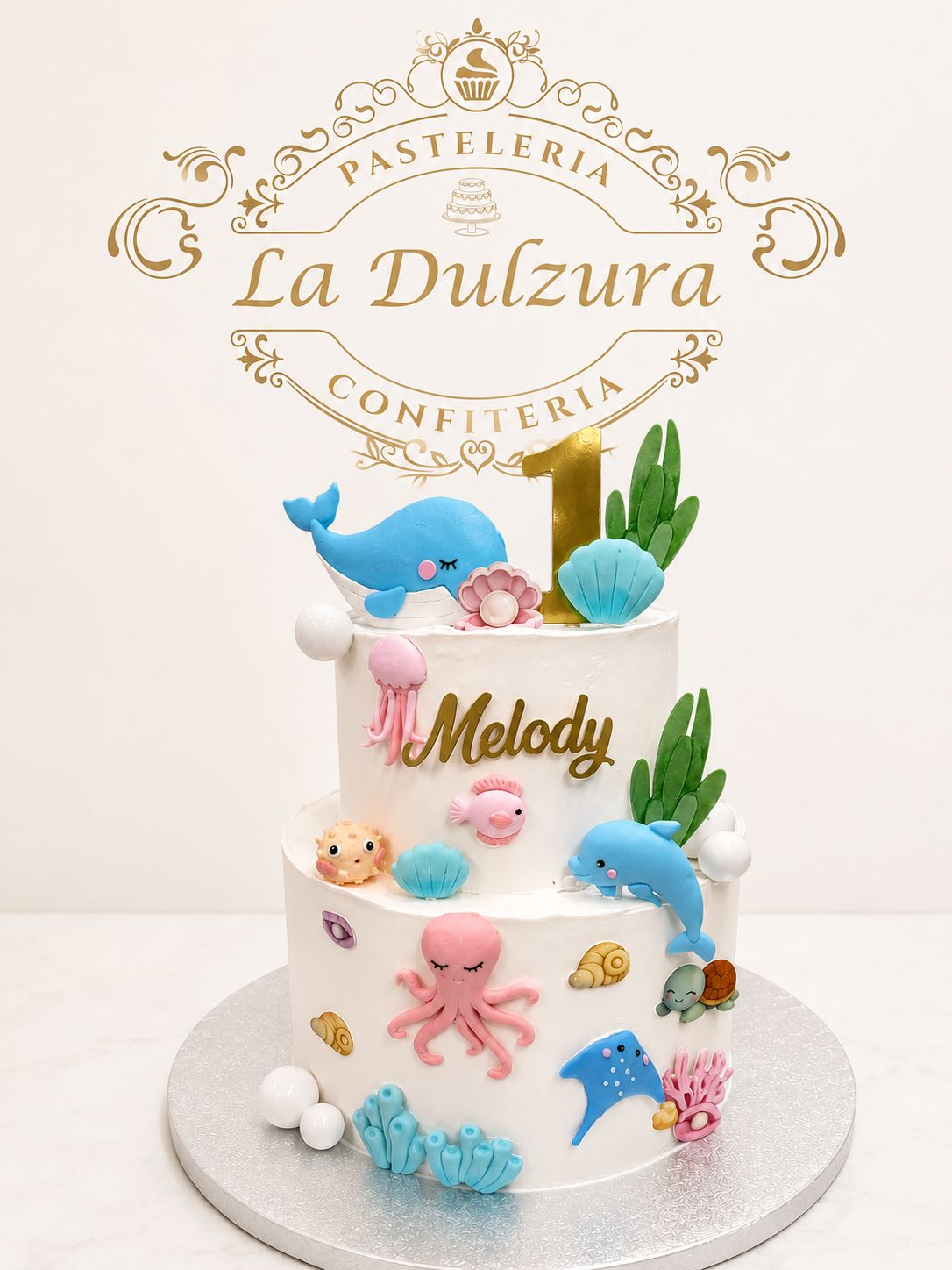 Tarta Fondo Marino Infantil