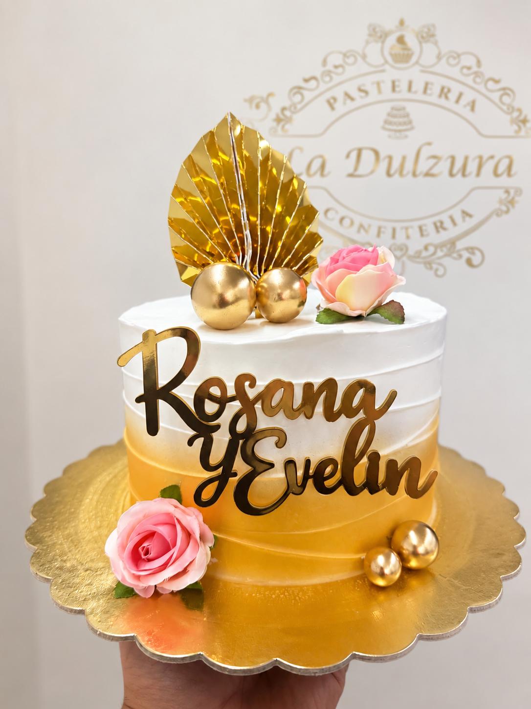 Tarta Dorada Personalizada