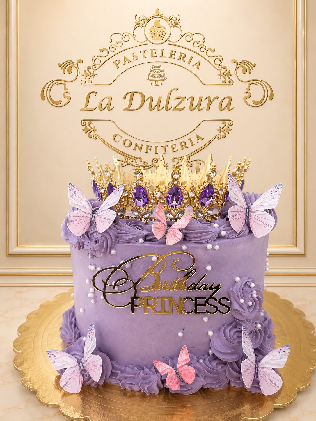 Cumpleaños princesa lila