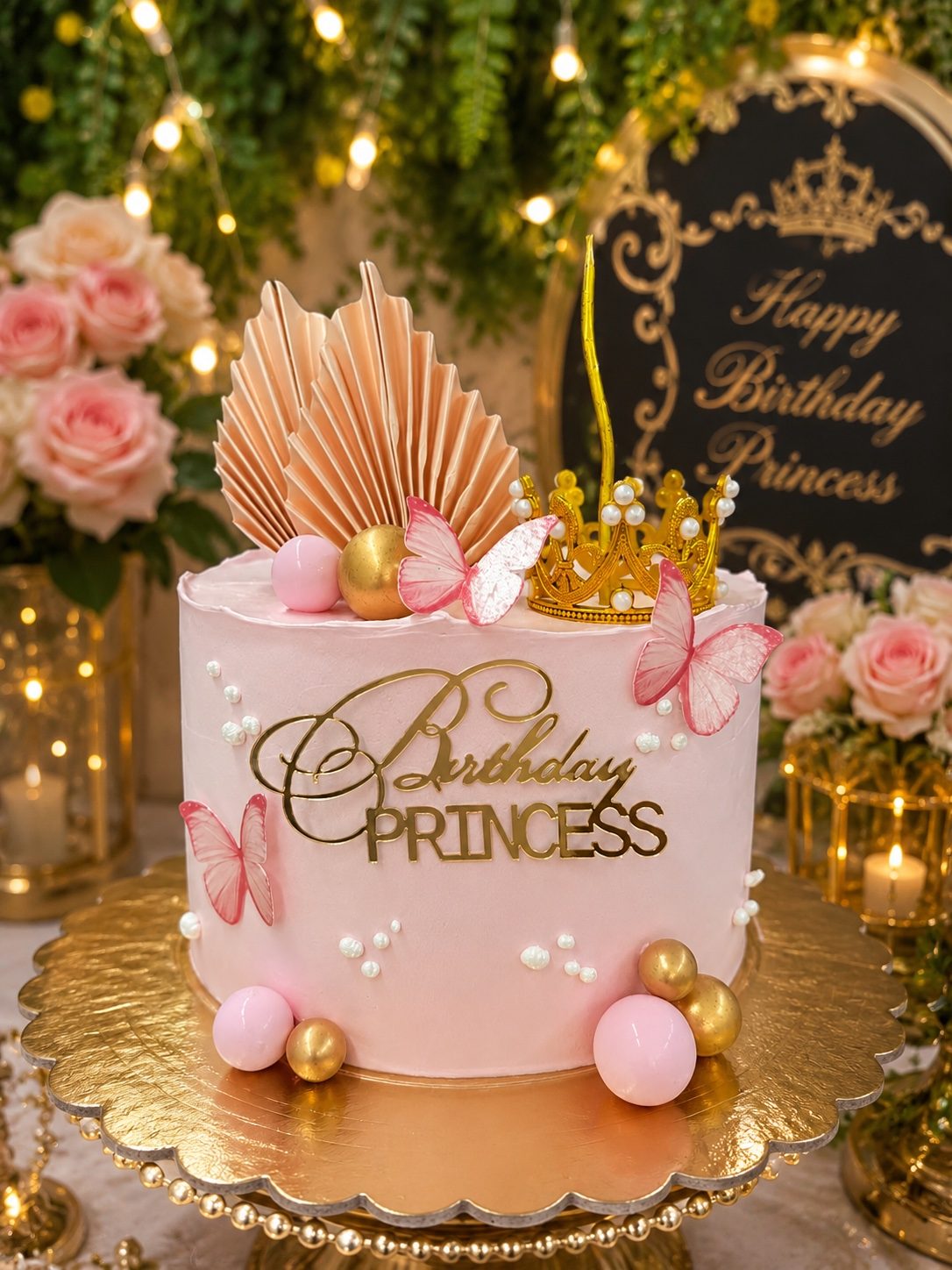 Cumpleaños princesa rosa