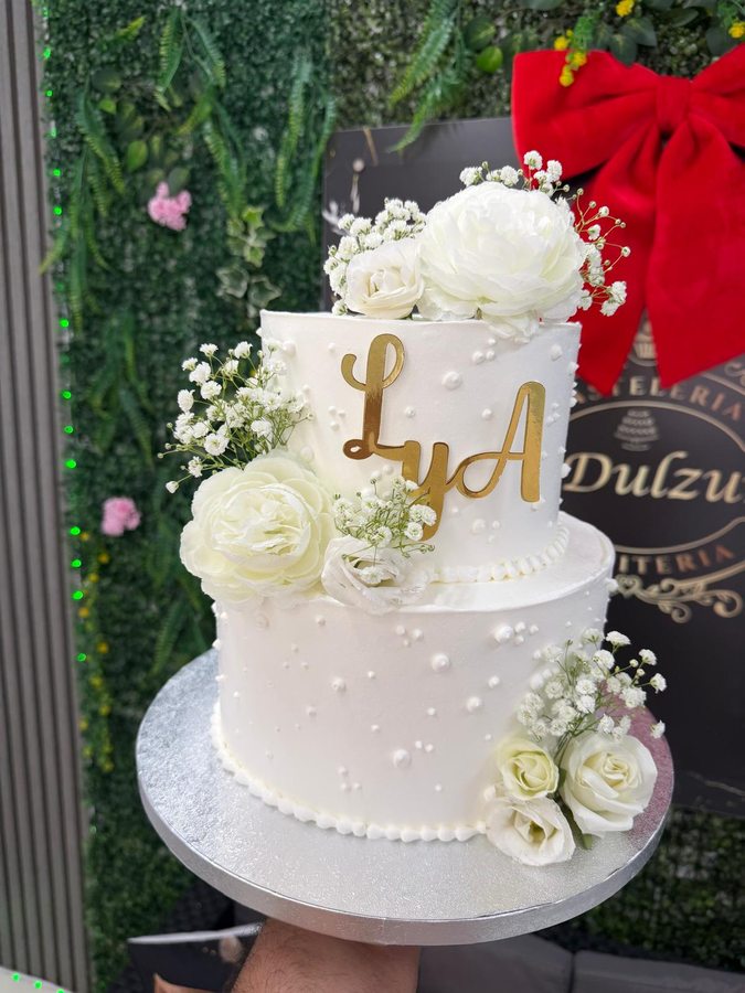 Tarta de boda blanca