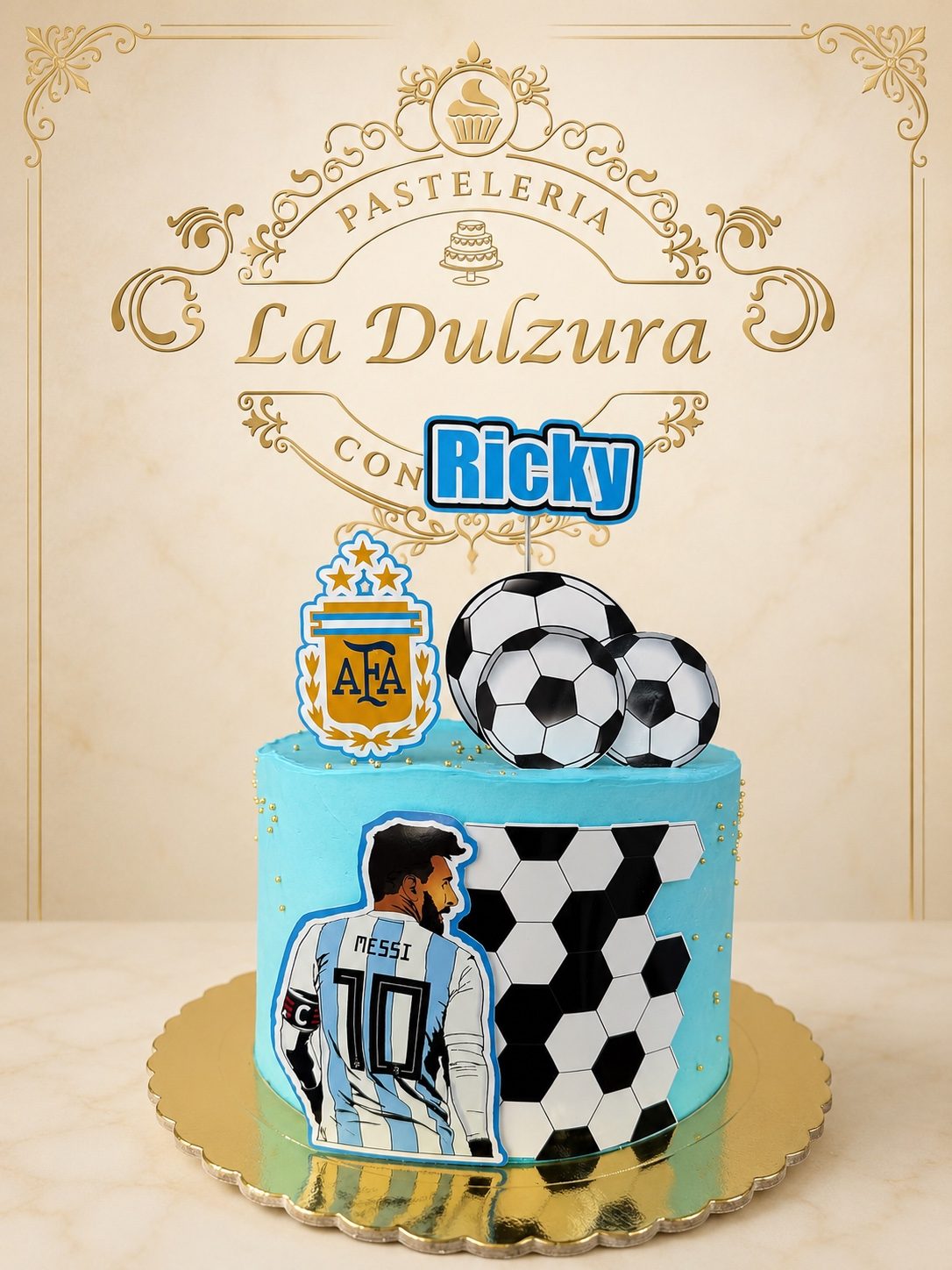 Torta temática selección de fútbol