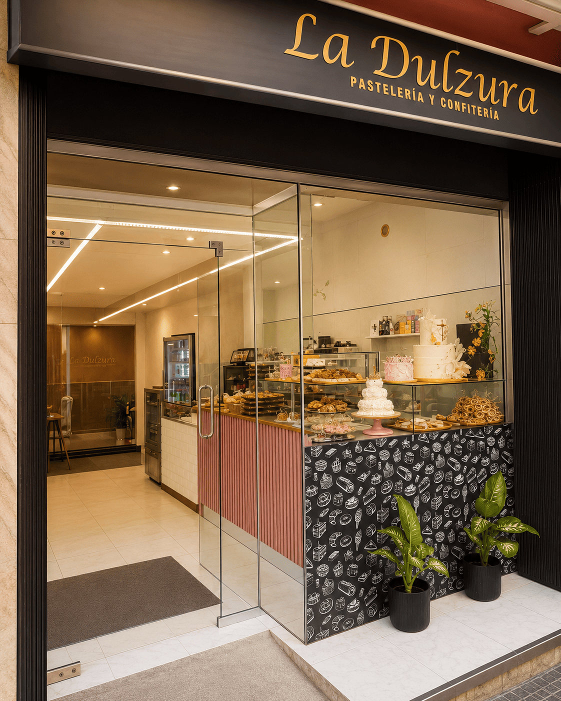 Fachada del local de La Dulzura en Ibiza