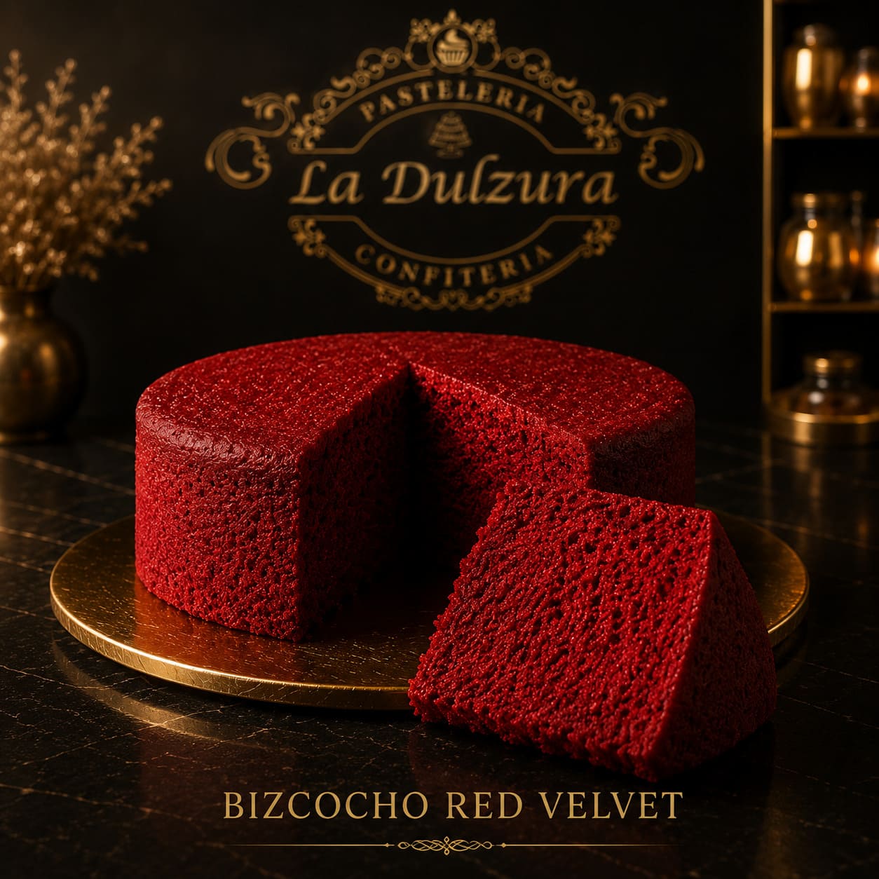 Bizcocho Red Velvet - La Dulzura